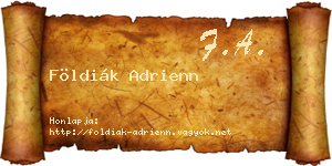 Földiák Adrienn névjegykártya